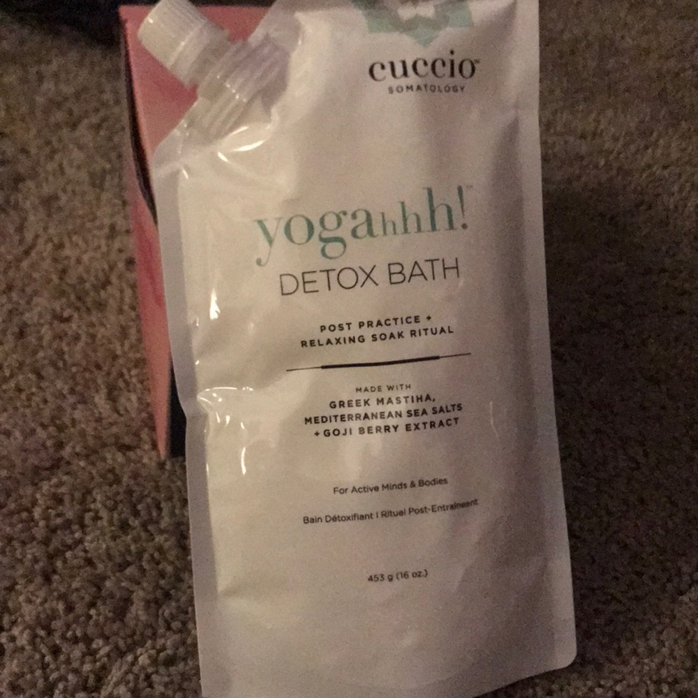 Cuccio somatology yagahhh! Detox bath